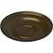 Ekena Millwork Niobe Ceiling Medallion (Fits Canopies up to 8 5/8"), Hand-Painted Brass, 18"OD x 1 1/2"P CM18NIBRS - alternate 2
